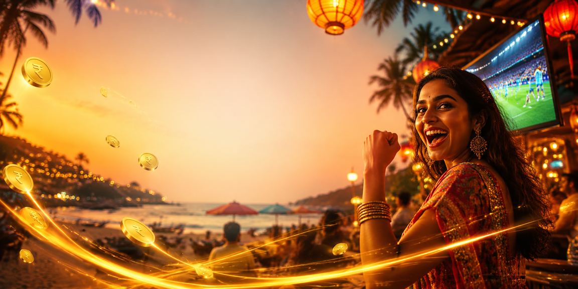 Rupee currency notes near Goan beaches